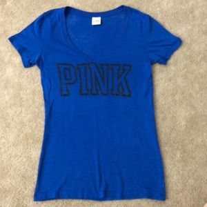 Pink V neck shirt
